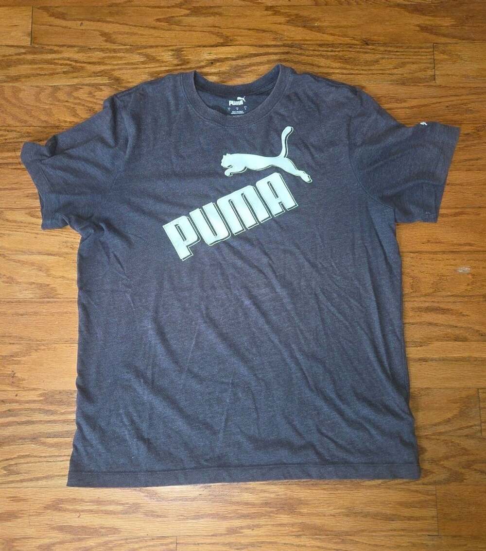 Puma Essentials Heather T-Shirt Dark Gray Size Large